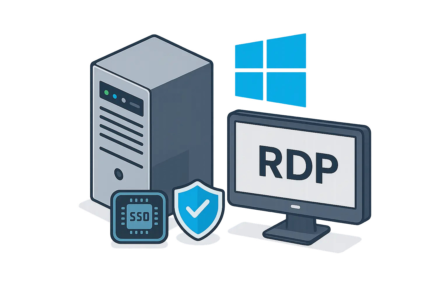VPS Windows cu RDP si stocare SSD